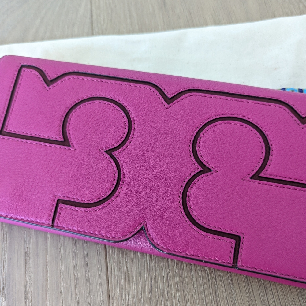 Tory Burch Pink Leather Clutch